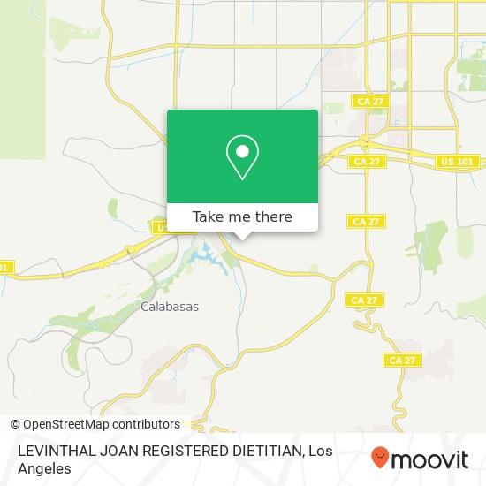 LEVINTHAL JOAN REGISTERED DIETITIAN map