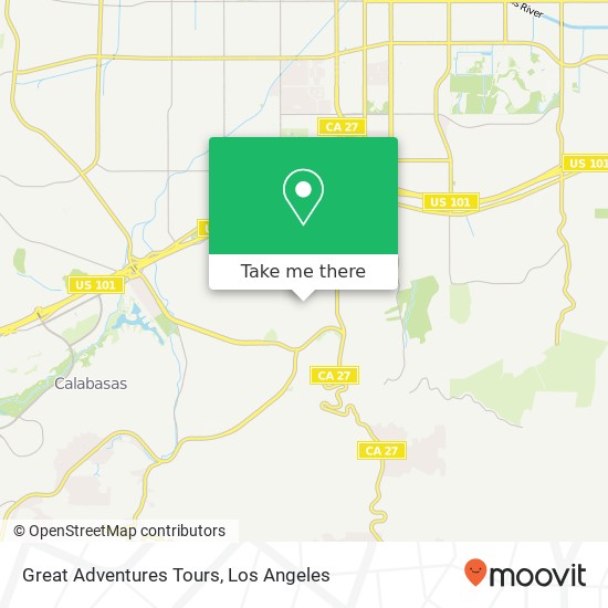 Great Adventures Tours map