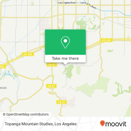 Mapa de Topanga Mountain Studies