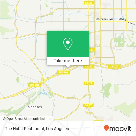 Mapa de The Habit Restaurant