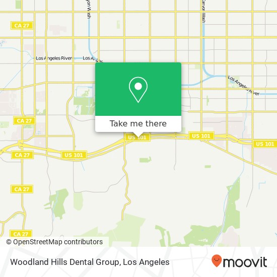 Mapa de Woodland Hills Dental Group