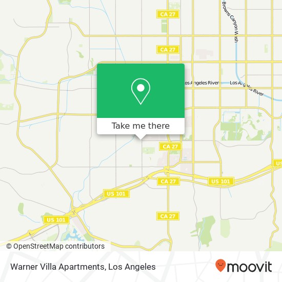 Warner Villa Apartments map