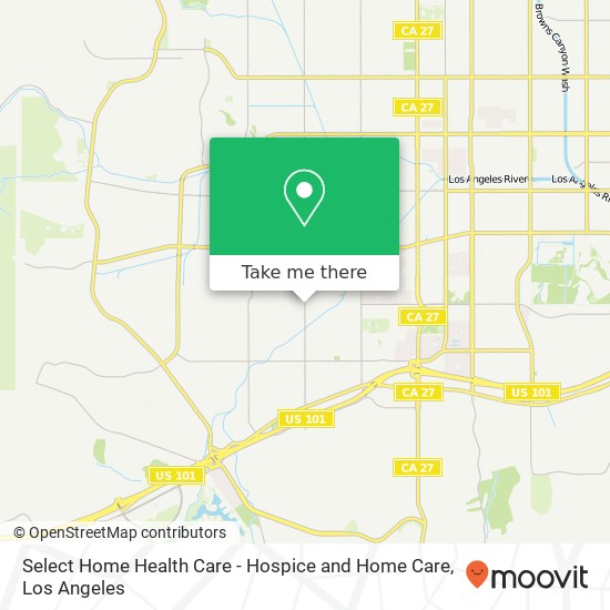 Mapa de Select Home Health Care - Hospice and Home Care