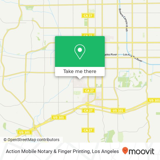 Mapa de Action Mobile Notary & Finger Printing