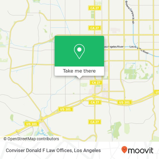 Conviser Donald F Law Offices map