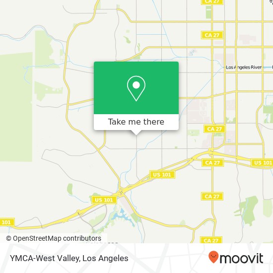 Mapa de YMCA-West Valley