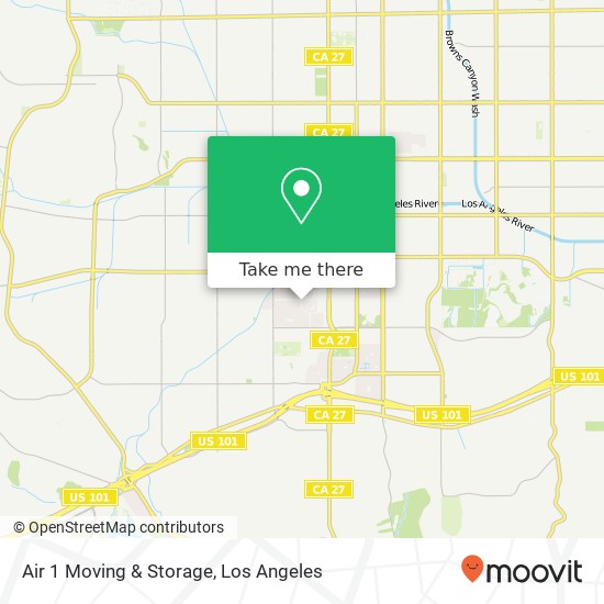 Mapa de Air 1 Moving & Storage