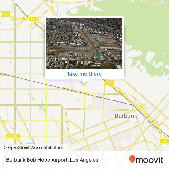 Burbank Bob Hope Airport map