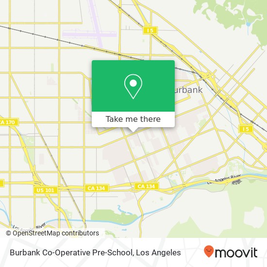 Mapa de Burbank Co-Operative Pre-School