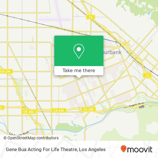 Mapa de Gene Bua Acting For Life Theatre