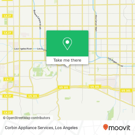 Corbin Appliance Services map