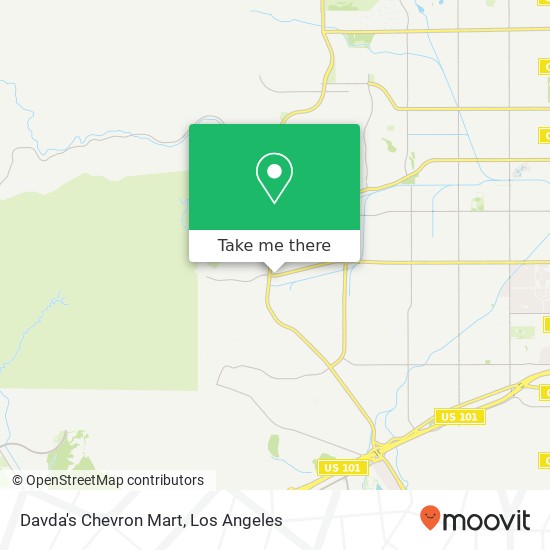 Davda's Chevron Mart map