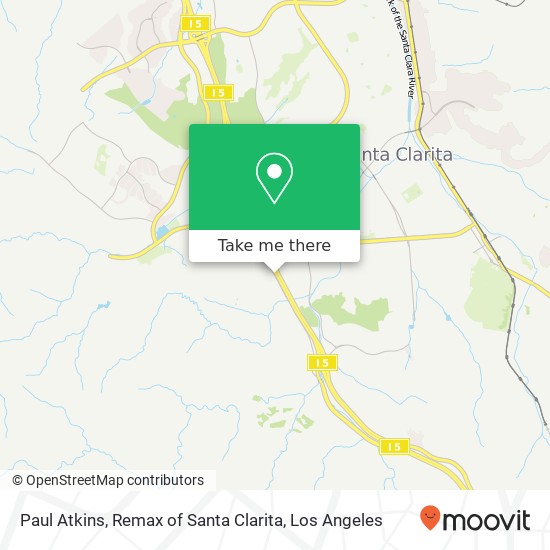 Mapa de Paul Atkins, Remax of Santa Clarita