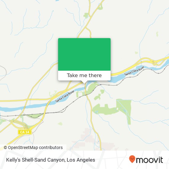 Kelly's Shell-Sand Canyon map