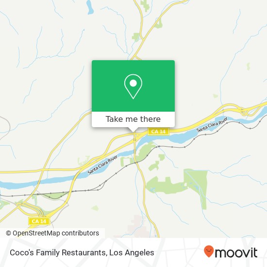 Mapa de Coco's Family Restaurants