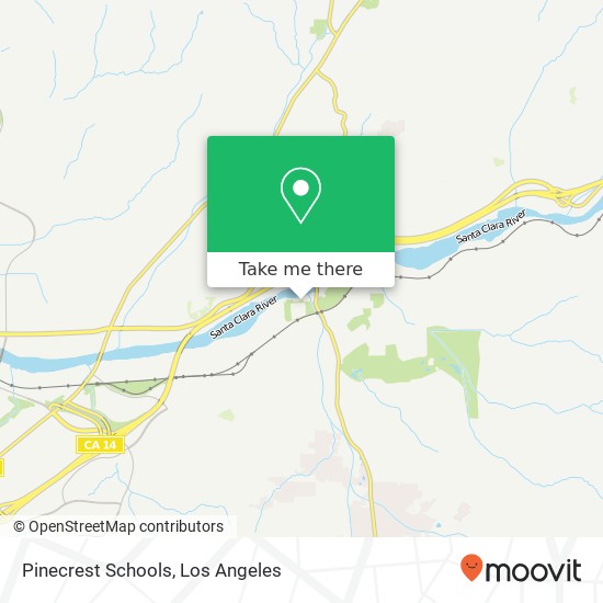 Pinecrest Schools map