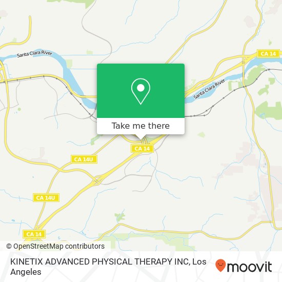 KINETIX ADVANCED PHYSICAL THERAPY INC map