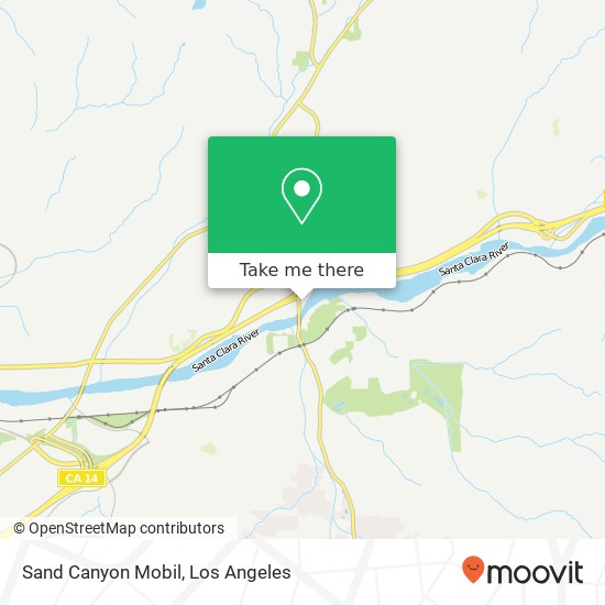 Sand Canyon Mobil map