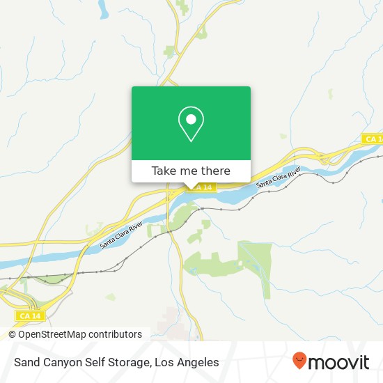 Mapa de Sand Canyon Self Storage