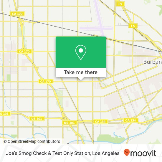 Mapa de Joe's Smog Check & Test Only Station