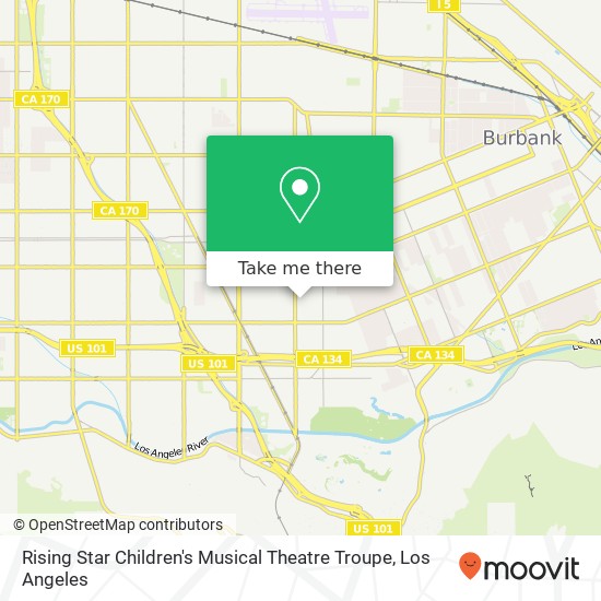 Mapa de Rising Star Children's Musical Theatre Troupe