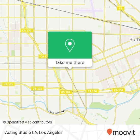 Acting Studio LA map