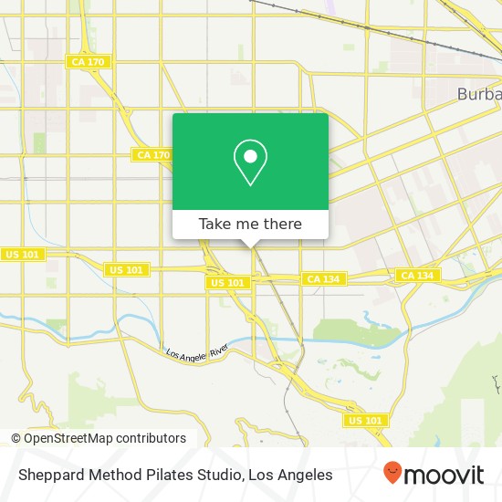 Mapa de Sheppard Method Pilates Studio