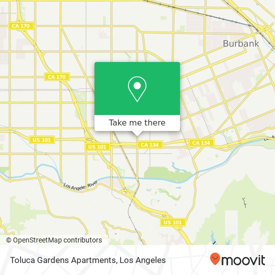 Toluca Gardens Apartments map