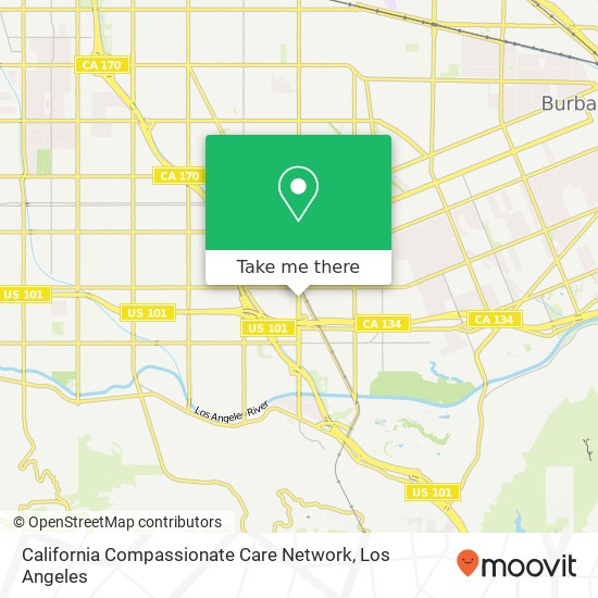 California Compassionate Care Network map