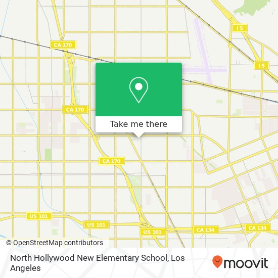 North Hollywood New Elementary School map