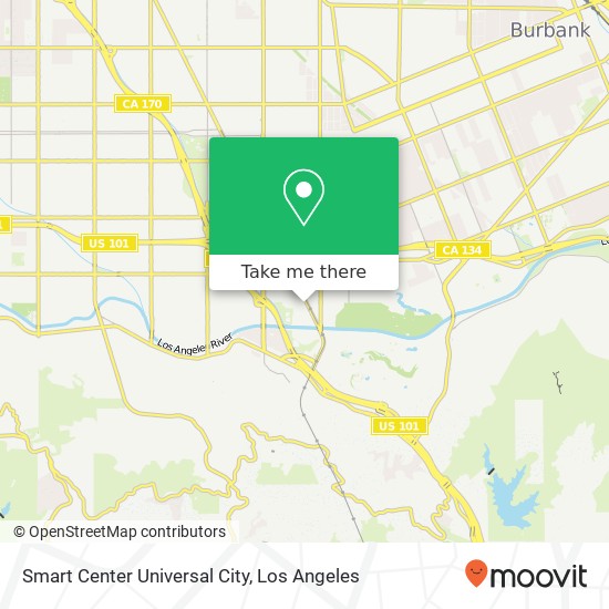 Mapa de Smart Center Universal City
