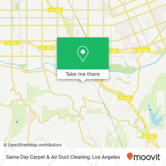 Same Day Carpet & Air Duct Cleaning map