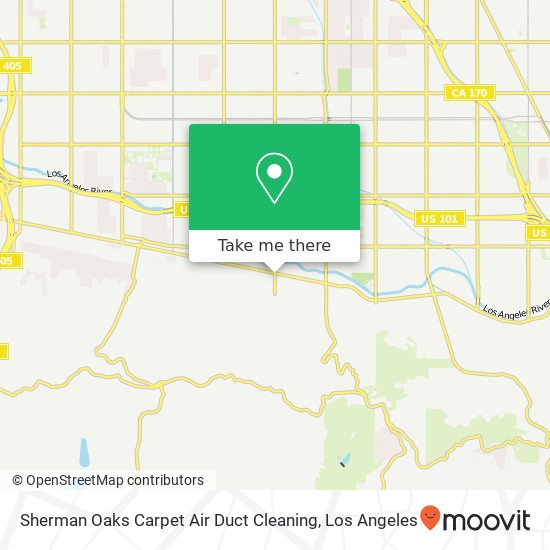 Sherman Oaks Carpet Air Duct Cleaning map