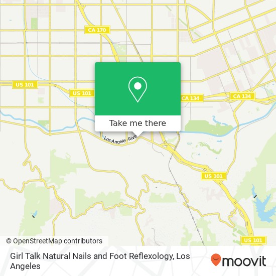 Girl Talk Natural Nails and Foot Reflexology map