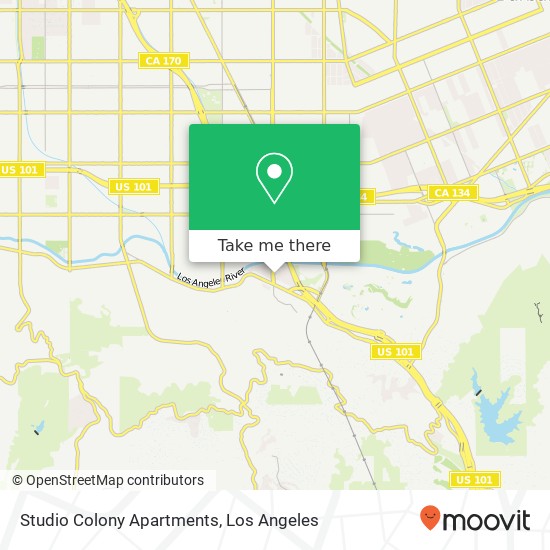 Studio Colony Apartments map