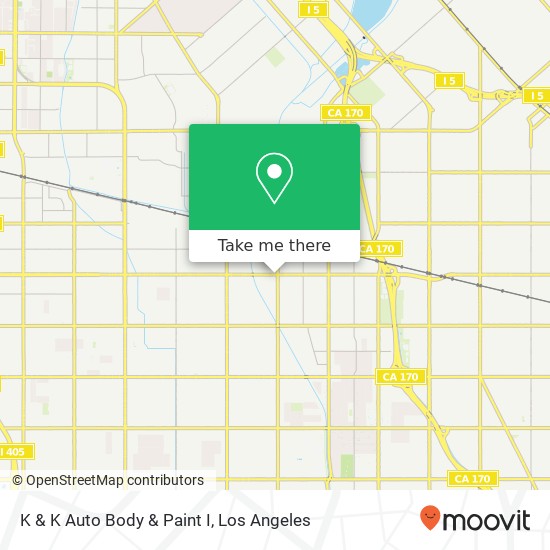 K & K Auto Body & Paint I map
