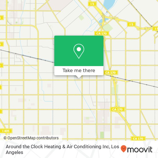 Around the Clock Heating & Air Conditioning Inc map