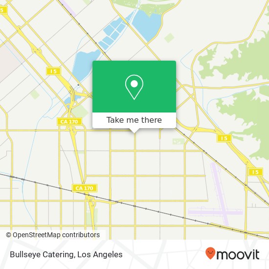 Bullseye Catering map