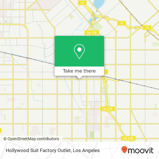 Mapa de Hollywood Suit Factory Outlet