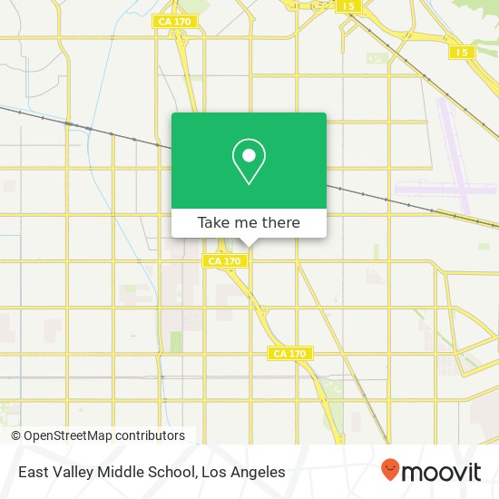 Mapa de East Valley Middle School