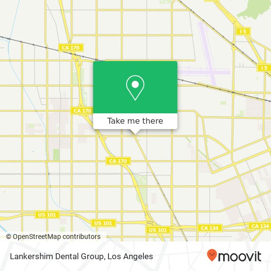 Lankershim Dental Group map