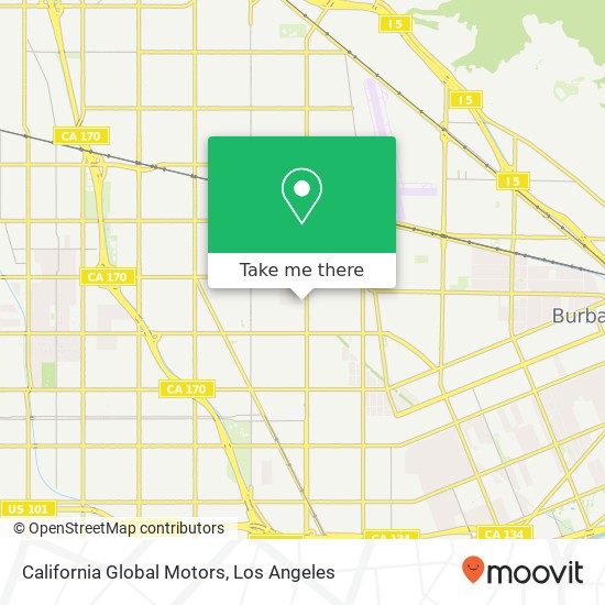 Mapa de California Global Motors
