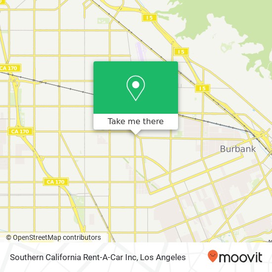 Mapa de Southern California Rent-A-Car Inc