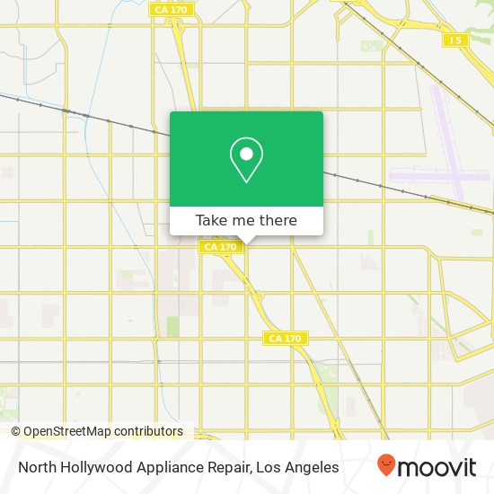 North Hollywood Appliance Repair map