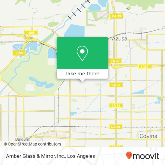 Amber Glass & Mirror, Inc. map