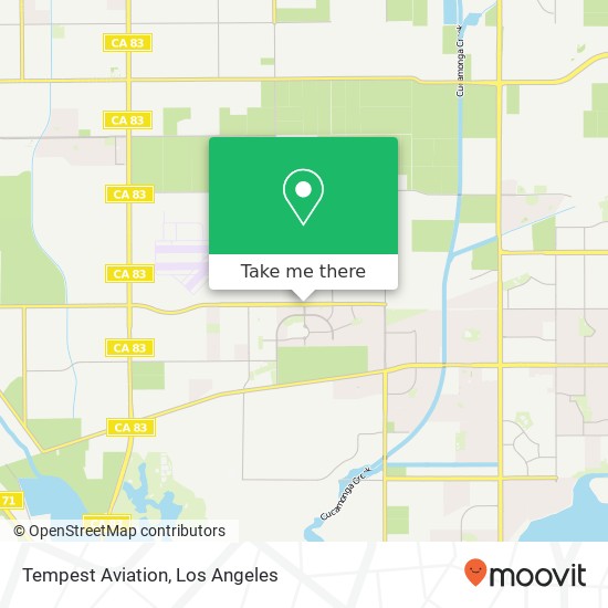 Tempest Aviation map