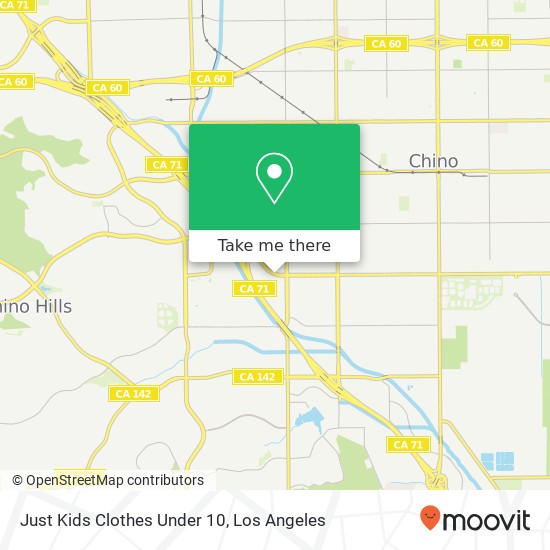 Mapa de Just Kids Clothes Under 10