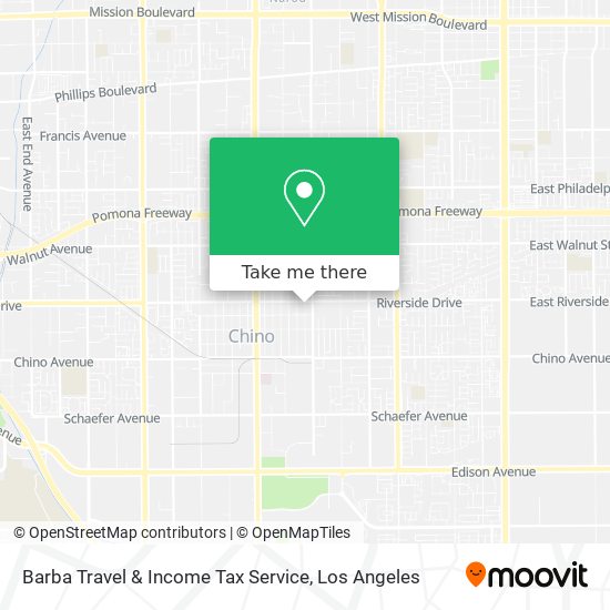 Barba Travel & Income Tax Service map