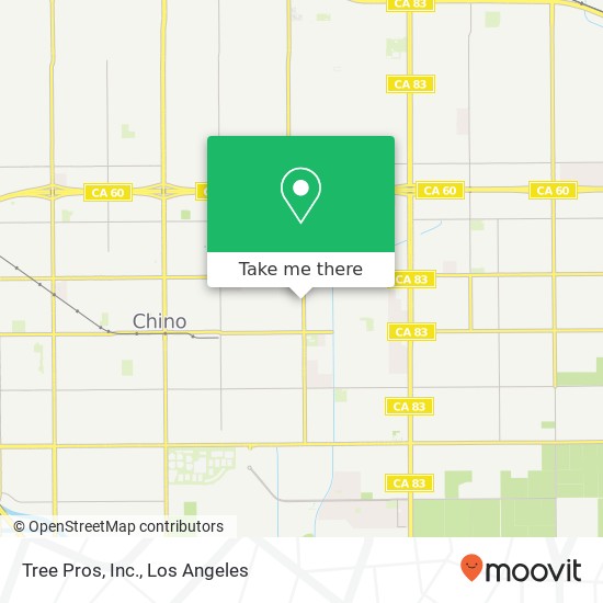 Tree Pros, Inc. map