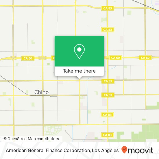 Mapa de American General Finance Corporation